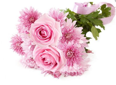 mazzo fiori rosa