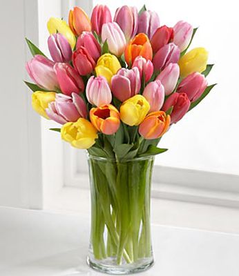 mazzo di tulipani assortiti